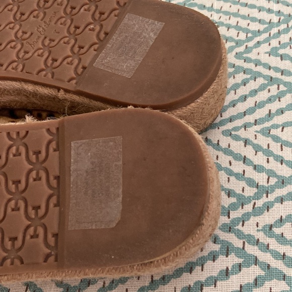 Sam Edelman Sandal womens size 8 Calf hair Korina Cheetah Platform espadrille - Picture 4 of 5